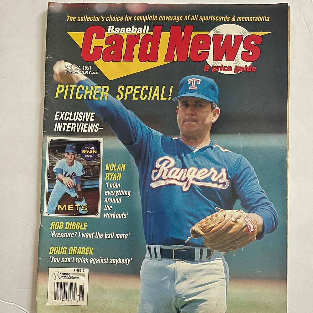 1991 Baseball Card News magazine - Nolan Ryan